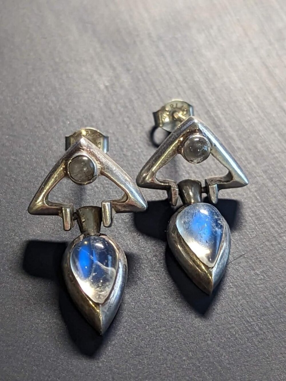 Vintage Moonstone Drop Earrings